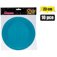 Light Blue Paper Party Plates - 10 Pack